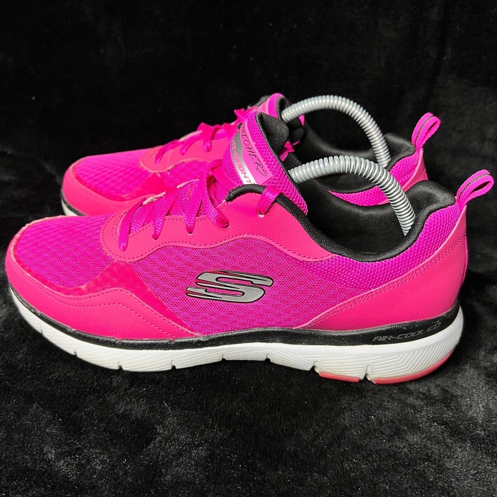 Skechers Flex‎ Appeal 3.0 13069 HPBK Women's 10 Sneakers Hot Pink Running Shoes